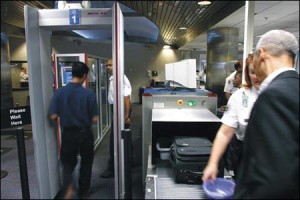 Airport security machines