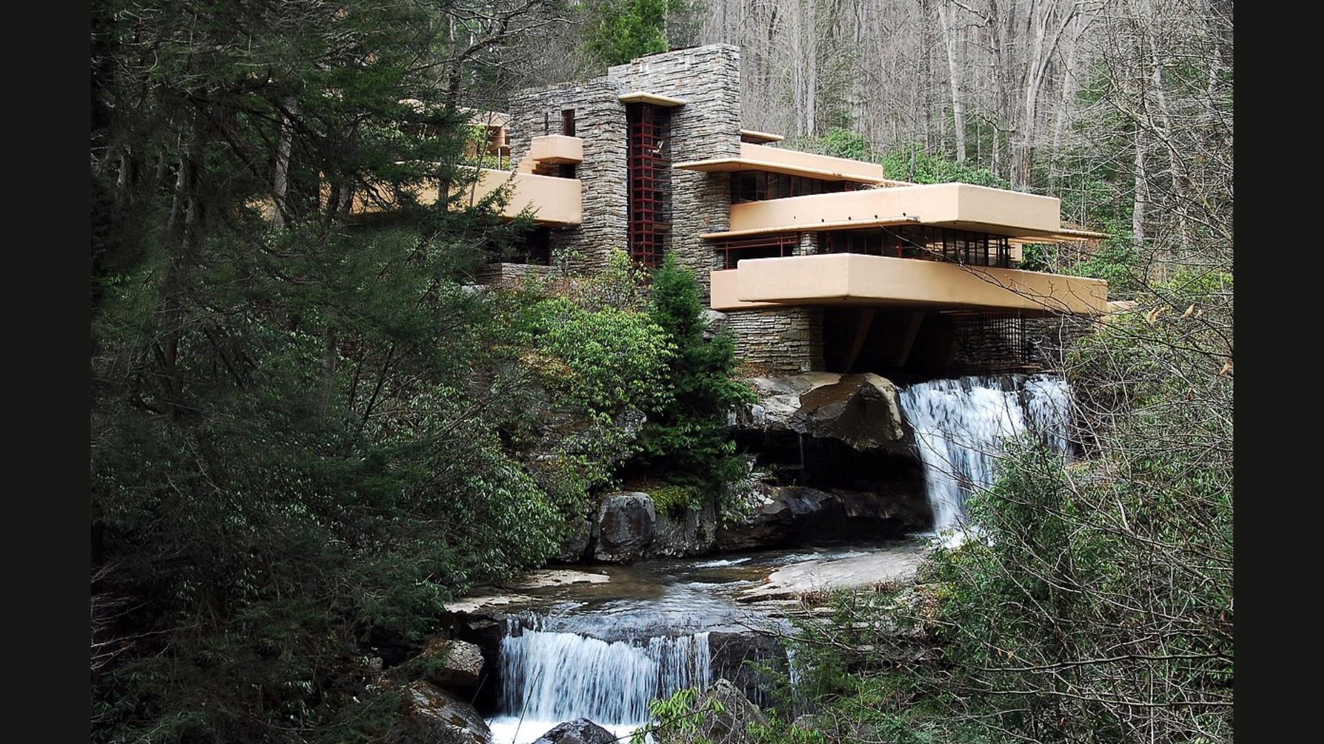 Falling Water was Built Over A Real Waterfall
