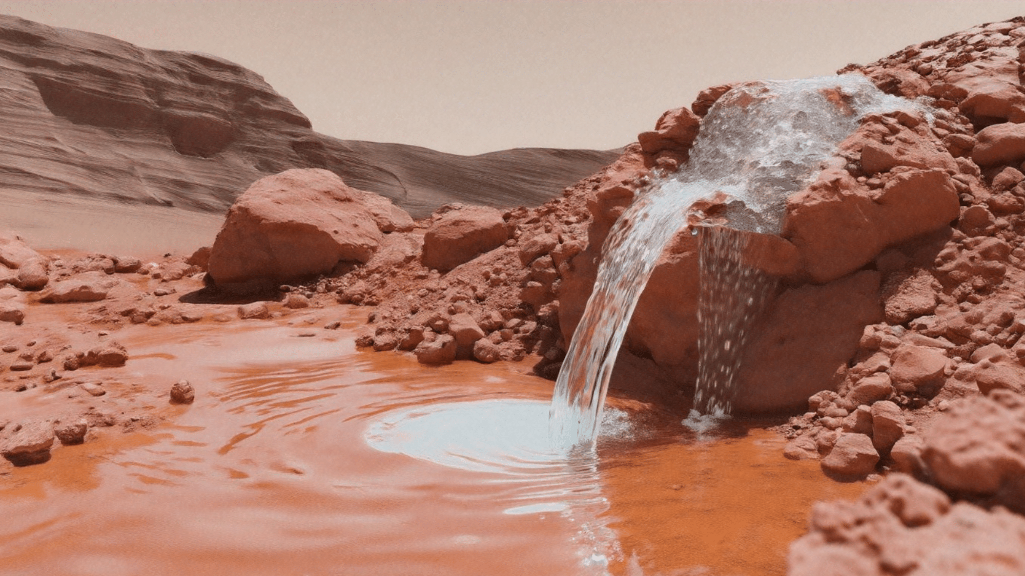 Martian Water Slides
