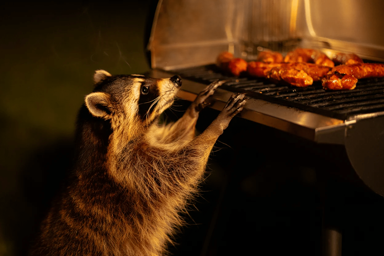 Outdoor Grills With Food Remnants