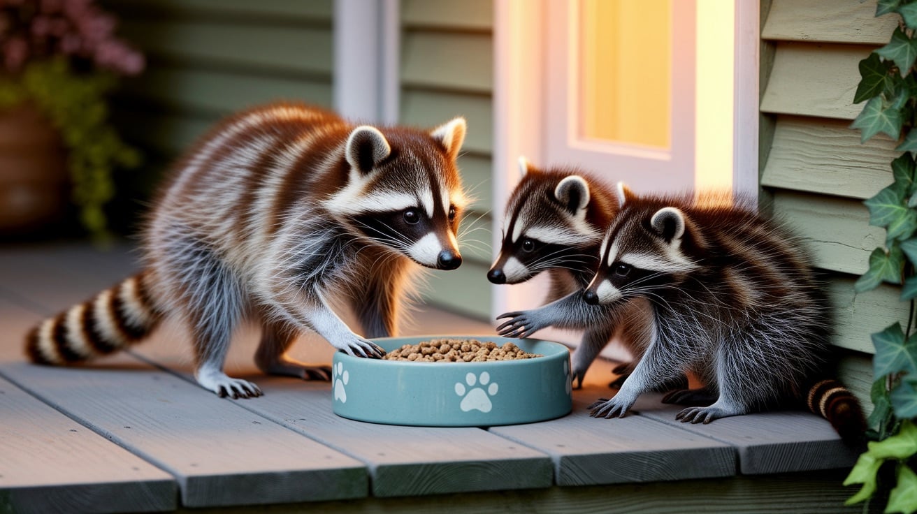 Pet Food Left Outdoors

